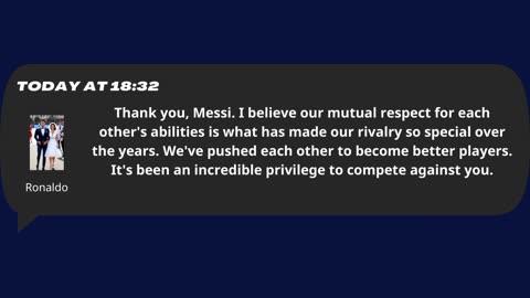 Interesting conversation between Messi and Ronaldo