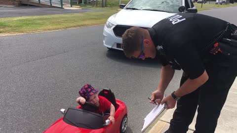 Police Officer Tickets Speeding Baby In Cutest Traffic Violation Ever