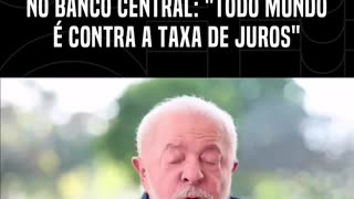 Lula cobra Senado para agir no Banco Central: "todo mundo é contra a taxa de juros"