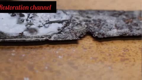Restoration of a rusty old knife.