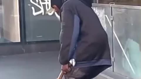 Diversity Zombie With A Balttle-Ax in NYC