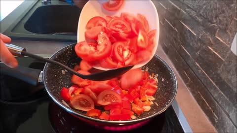 Man Cooking Tomatoes