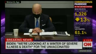 Biden announces winter of severe illness & death for unvaccinated