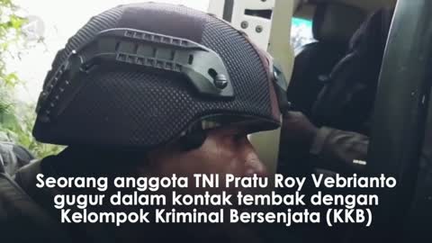 The death of TNI members in Papua.