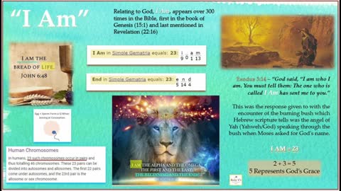 Part 1- "Courage & The Great I AM" - God's DNA/Bible Scripture Gematria Series