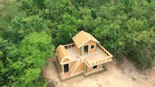 90 Days Build Jungle Two Story Villa House With Underground Room