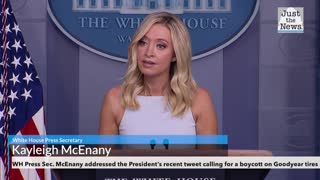 WH Press Sec. Kayleigh McEnany addressed the President’s boycott tweet