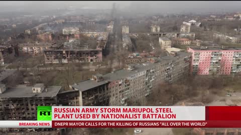 Le truppe russe assaltano l'acciaieria di Mariupol utilizzata come base dai battaglioni nazisti ucraini