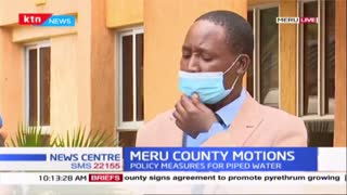 Meru county motions- Policy measures for piped water