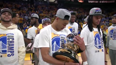 Golden State Warriors Trophy Presentation Ceremony - Western Conference Champions