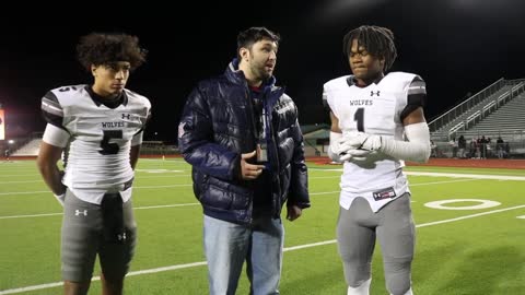 Timberview QB Jaeden Marshall, RB Jarvis Reed & Head Coach James Brown talk abt the team's 42-21 win