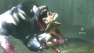 God of War 2 Kratos vs Cerberus Very Hard