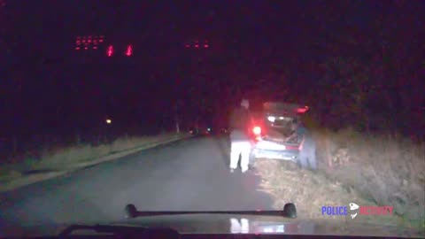 Police Dashcam Shows Deer Thought Dead Gets Up And Runs Away