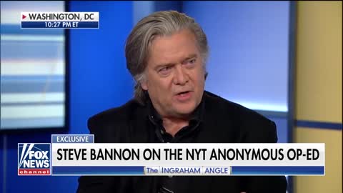 Bannon says 'six to a dozen' administration officials likely behind anonymous NYT op-ed