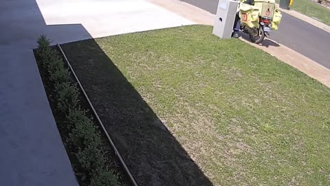 Postman Takes Out Mailbox