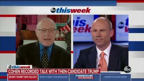 Avenatti refuses to answer critical question about Trump tapes posed by Alan Dershowitz