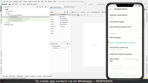 How to connect mobile phone with Android studio to run app