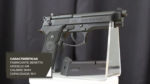 Pistola Beretta M9 Cal 9mm