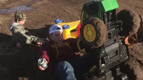 Drill Battery Replacement for John Deere Toy is Too Powerful