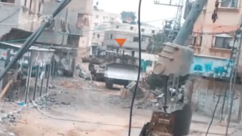 Al-Qassam Mujahideen attacks enemy vehicles & soldiers east of Al-Tuffah and Al-Daraj neighborhoods