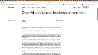 Ousted OpenAI CEO Altman discusses possible return