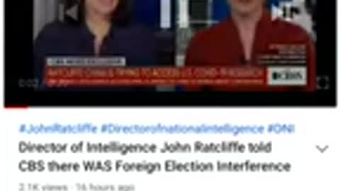 DATED DEC 2020 Director Of Intelligence , There Was Foreign Election Interference