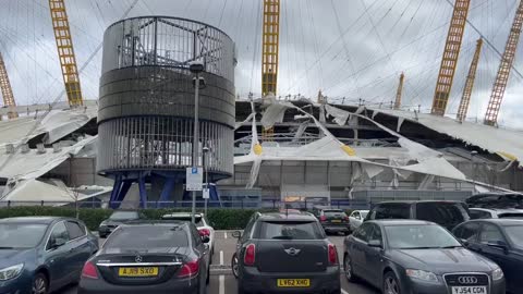 Roof of London's O2 arena shredded by storm Eunice