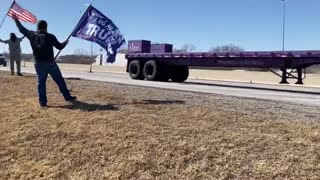 The People's Convoy Passes Through Sapulpa, OK