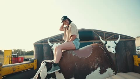 REDNECK STRESS THERAPY: Riding THE BULL, with Hannah Barron :^)