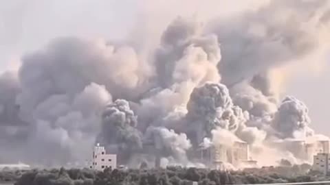 Massive Israel Air Force Strike on Gaza University - IDF Hamas War Combat Footage