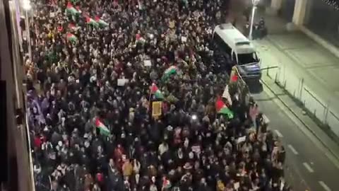 Rally against Siege of Gaza on Berlin, Germany