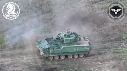 Ukrainian Bradley Firing on Russian Lines(Incredible Footage)