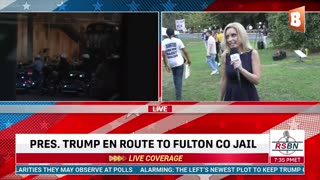 LIVE: Former President Trump Arrives at Fulton County Jail in Atlanta, GA...