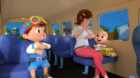 Wheels On The Bus (Pretend Play Edition), Little Boy in Bus Singing Song, Most Popular Song, Part -3