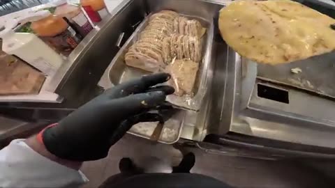 Fully loaded Naan Tacos: POV service