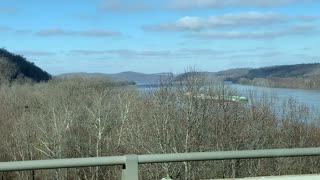 Barge traffic on the Ohio River