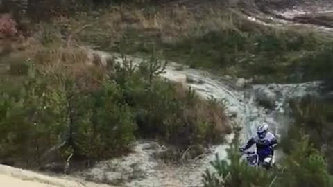 Yamaha bmx hill slide fail