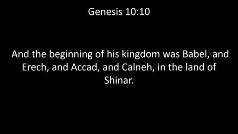 KJV Bible Genesis Chapter 10