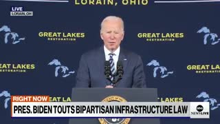 Biden Struggles to Read Off of the Biggest Teleprompter on Earth