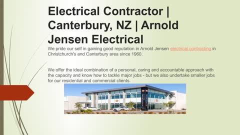 Electrical Contractor Christchurch & Canterbury Commercial & Domestic