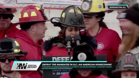 Firefighters Against Mandates Full Speech | Defeat The Mandates DC.