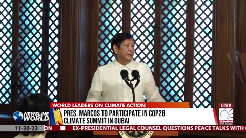 Pres. Marcos to participate in COP28 Climate Summit in Dubai