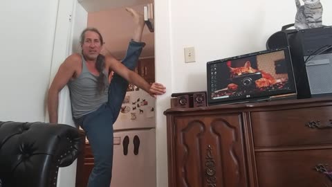 Heel Stretch Using Books