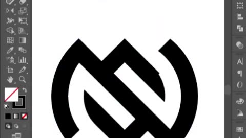 N S Monogram logo design #shorts #logo