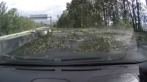 Powerful windstorm in BC causes road delays