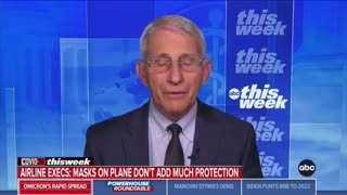 Fauci admits we likely will not fly without masks again