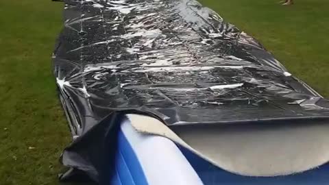 Water slide fail. Funny videos
