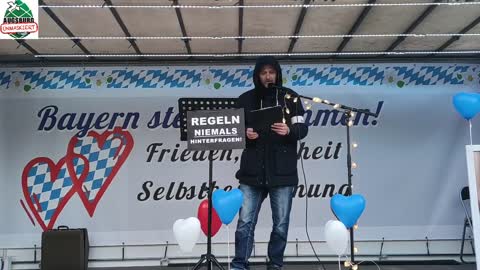 Ingolstadt Demonstration für Frieden, Freiheit und Selbstbestimmung mit Karl Hilz 13.02.2021