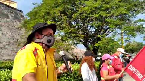 Primero de mayo: trabajadores marchan en Cartagena
