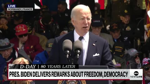 President Biden speaks in Normandy marking the 80th anniversary of D-Day ABC News